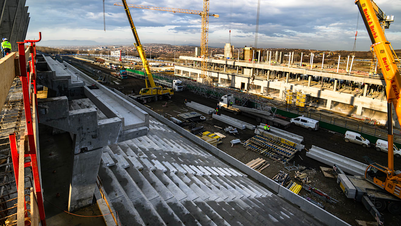 The second phase of a redevelopment project at the Hungaroring is well under way