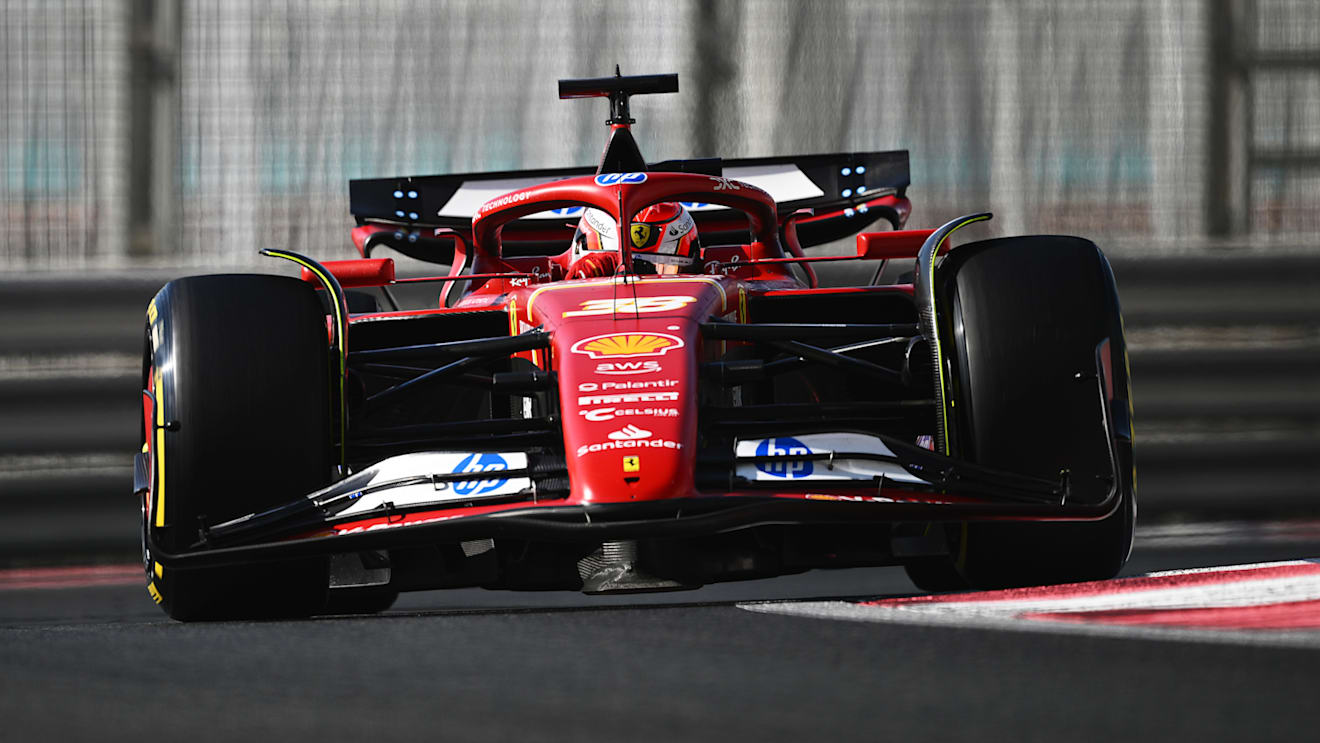 Ferrari development driver Antonio Fuoco puts in some laps with the SF-24