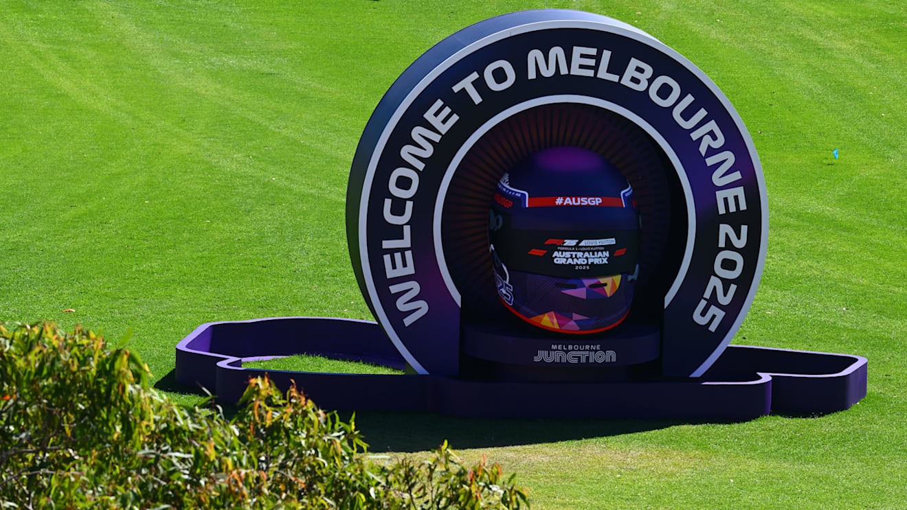 The F1 paddock has been setting up in Melbourne in preparation for the Australian Grand Prix