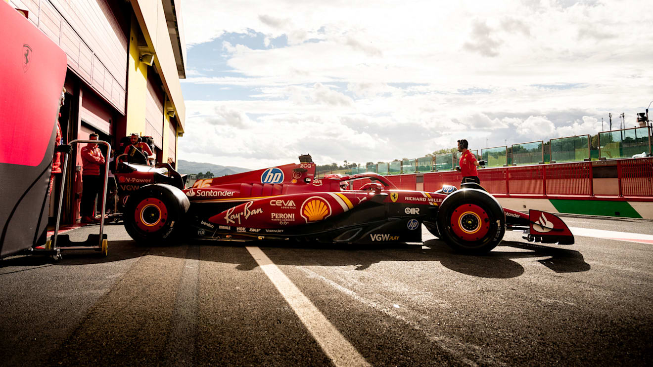 Ferrari were also in action at the Mugello test with Sainz and Leclerc