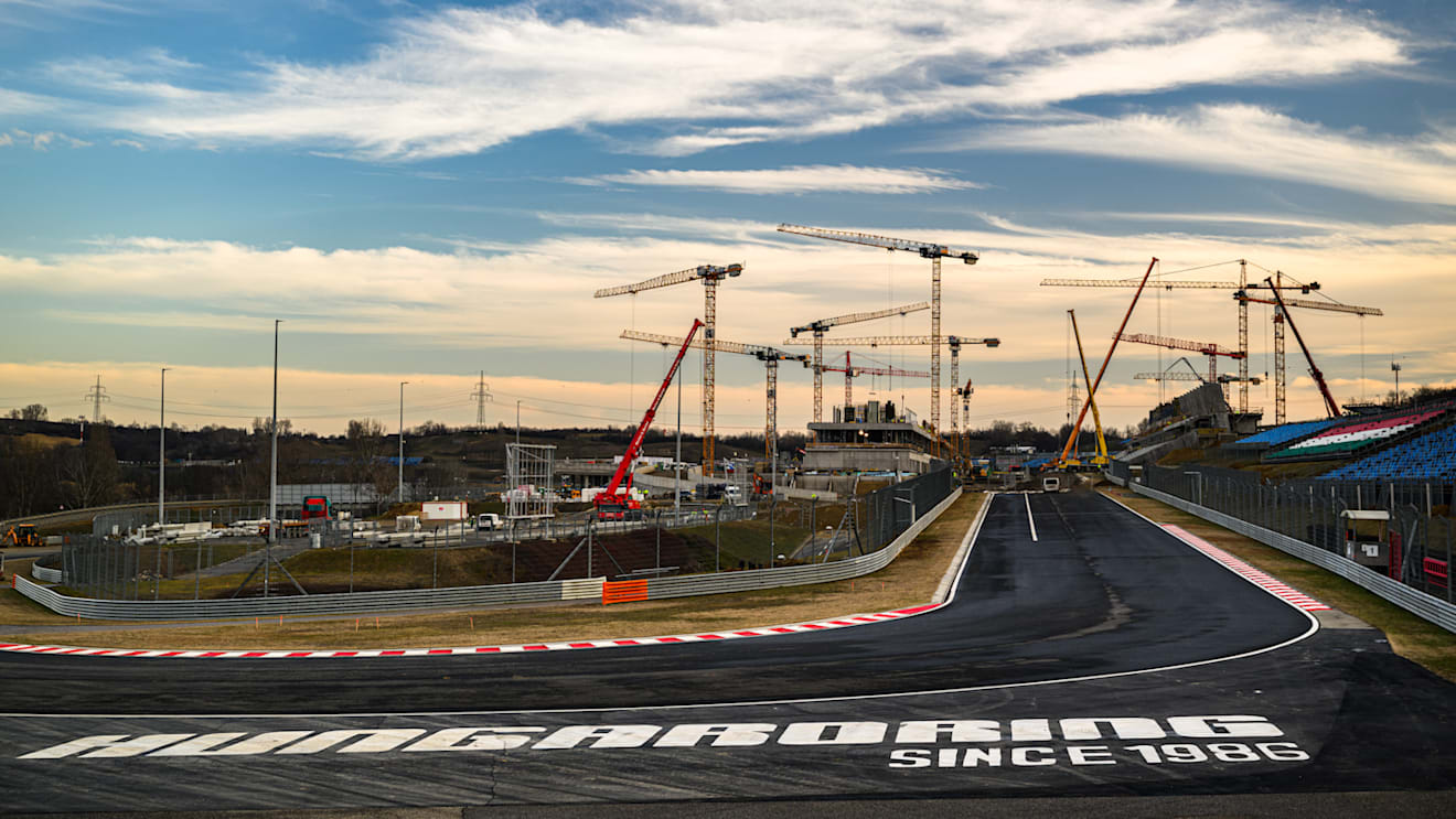 The second phase of a redevelopment project at the Hungaroring is well under way