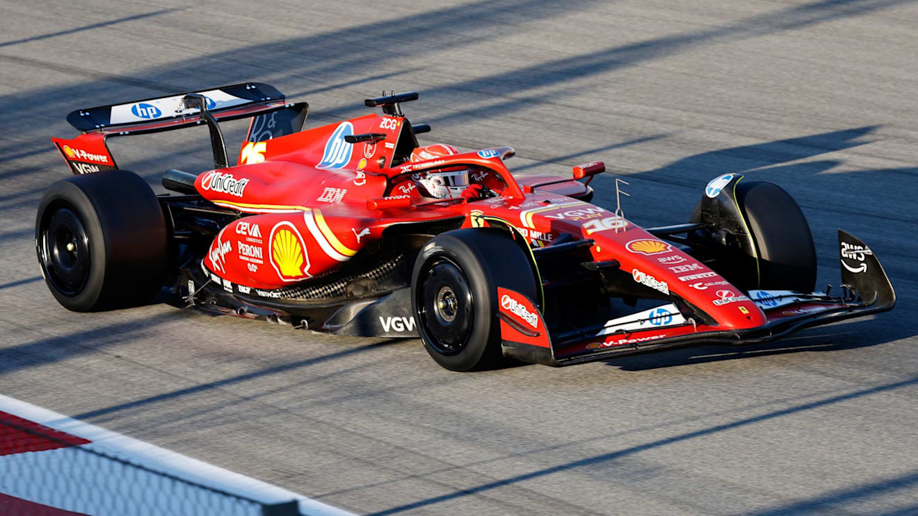 Hamilton and Leclerc shared the wheel of a modified Ferrari SF-24 once more