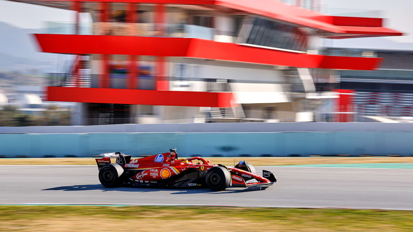 Hamilton and Leclerc shared the wheel of a modified Ferrari SF-24 once more