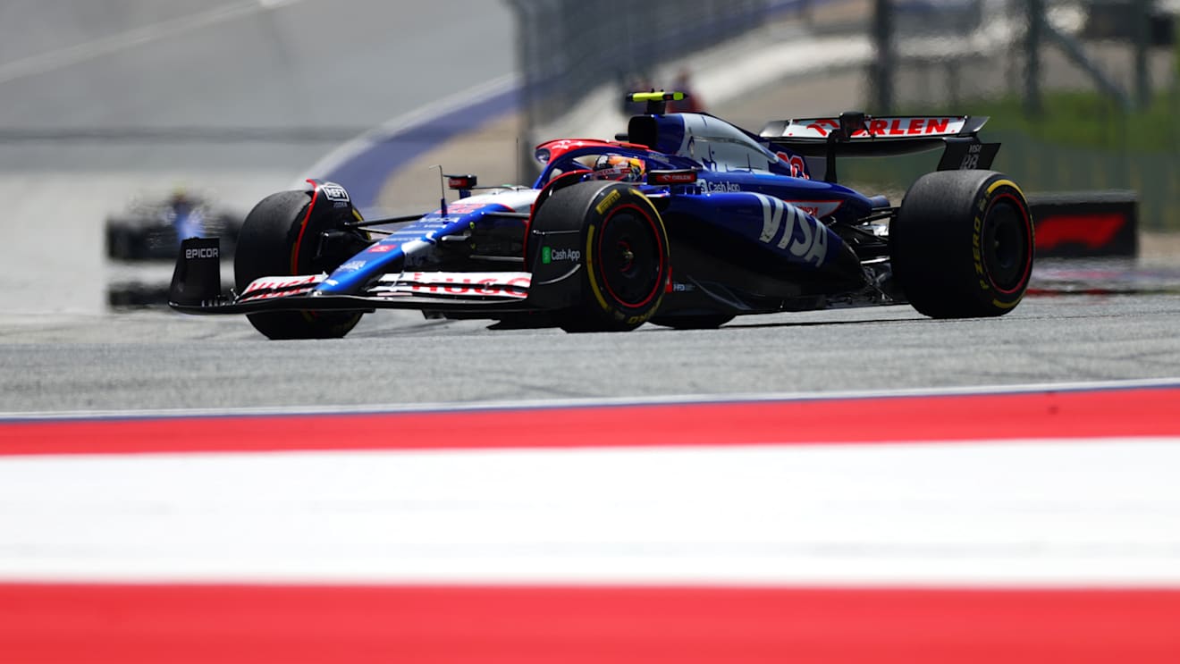 SPIELBERG, AUSTRIA - JUNE 29: Yuki Tsunoda of Japan driving the (22) Visa Cash App RB VCARB 01 on track during the Sprint ahead of the F1 Grand Prix of Austria at Red Bull Ring on June 29, 2024 in Spielberg, Austria. (Photo by Peter Fox - Formula 1/Formula 1 via Getty Images)