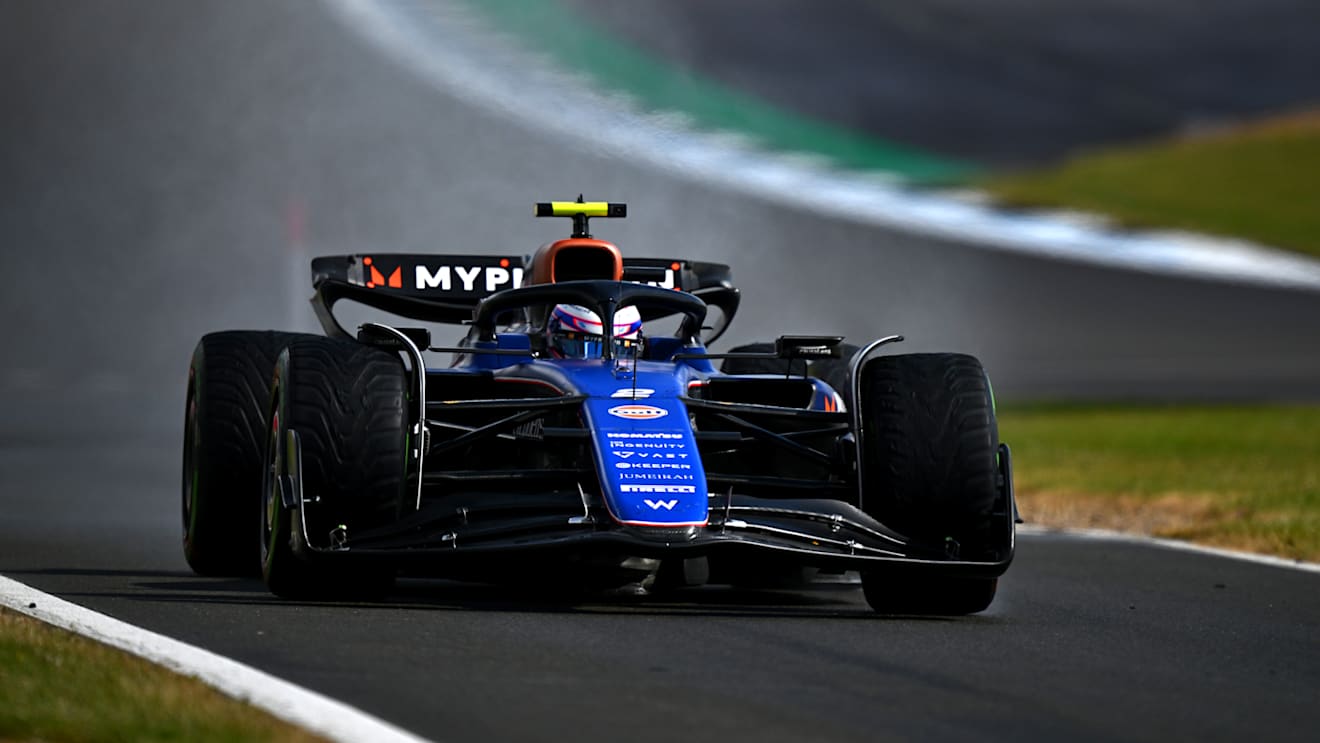 NORTHAMPTON, ENGLAND - JULY 07: Logan Sargeant of United States driving the (2) Williams FW46 Mercedes on track during the F1 Grand Prix of Great Britain at Silverstone Circuit on July 07, 2024 in Northampton, England. (Photo by James Sutton - Formula 1/Formula 1 via Getty Images)