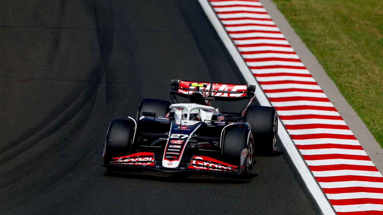 BUDAPEST, HUNGARY - JULY 21: Nico Hulkenberg of Germany driving the (27) Haas F1 VF-24 Ferrari on track during the F1 Grand Prix of Hungary at Hungaroring on July 21, 2024 in Budapest, Hungary. (Photo by Bryn Lennon - Formula 1/Formula 1 via Getty Images)