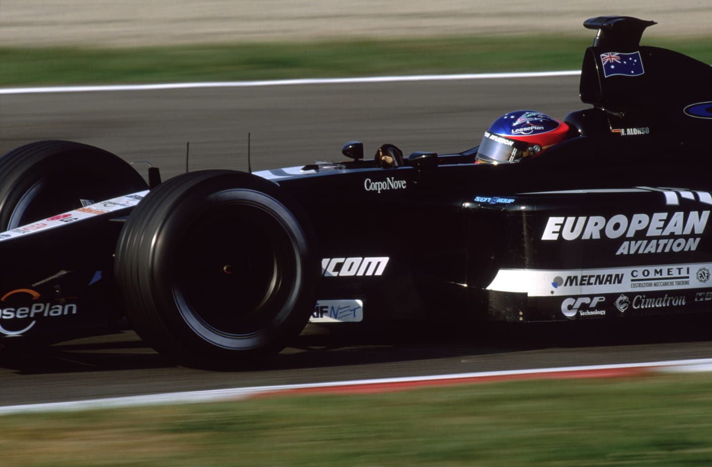 29 Apr 2001:  Minardi driver Fernando Alonso in action during the Formula One Spanish Grand Prix at