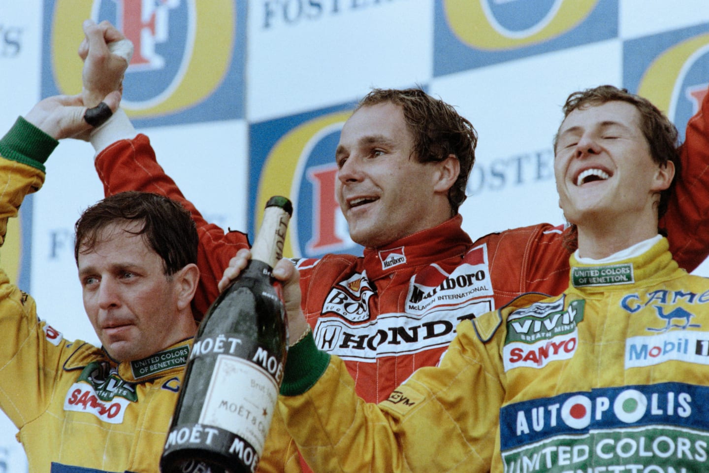 Gerhard Berger took McLaren-Honda’s last race win at the 1992 finale in Adelaide