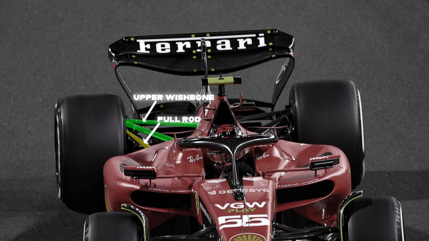 Ferrari SF-23 rear suspension