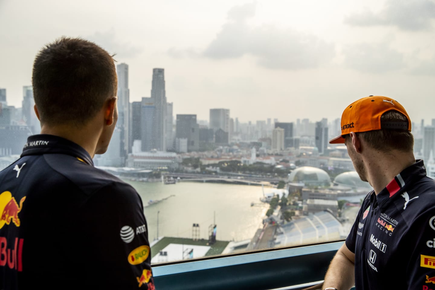 SINGAPORE, SINGAPORE - SEPTEMBER 19: Max Verstappen of Netherlands and Red Bull Racing and