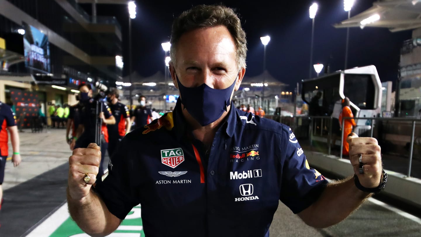 ABU DHABI, UNITED ARAB EMIRATES - DECEMBER 13: Red Bull Racing Team Principal Christian Horner