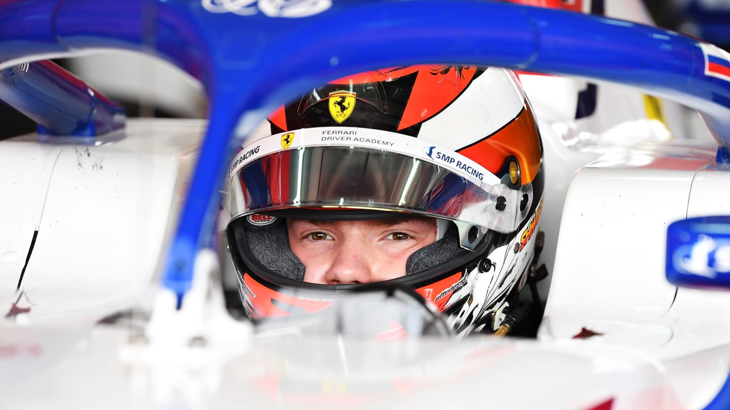 BAHRAIN, BAHRAIN - MARCH 10: Robert Shwartzman of Russia and Prema Racing (1) prepares to drive