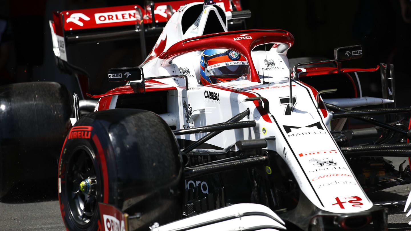 07 RAIKKONEN Kimi (fin), Alfa Romeo Racing ORLEN C41, action during the Formula 1 Azerbaijan Grand