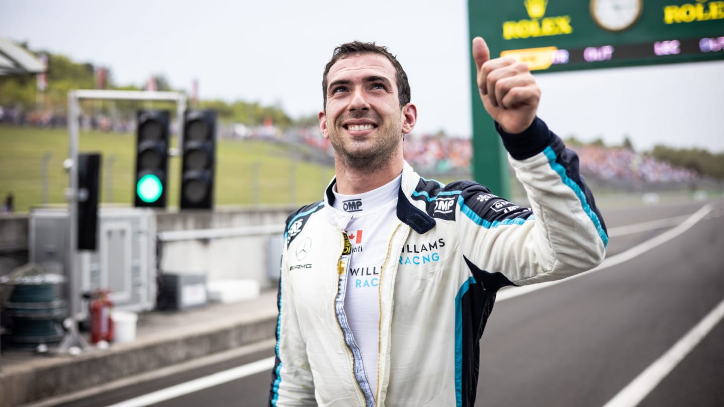 Nicholas Latifi (CDN) Williams Racing celebrates his eighth position.

Hungarian Grand Prix, Sunday