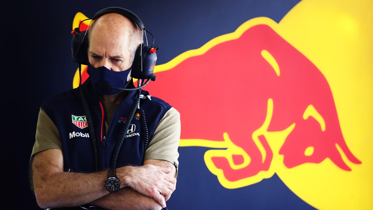 BAHRAIN, BAHRAIN - MARCH 14: Adrian Newey, the Chief Technical Officer of Red Bull Racing looks on