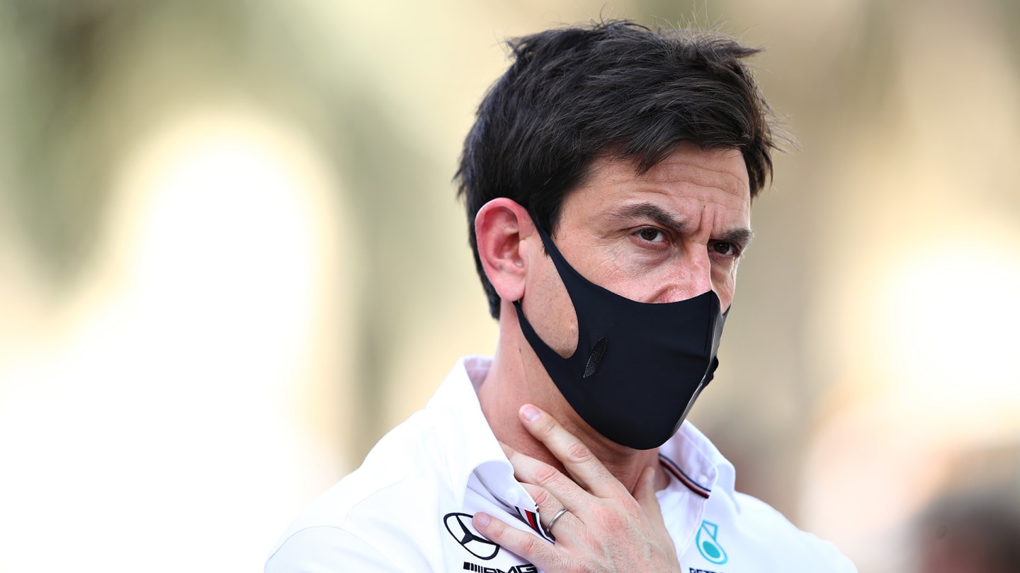 BAHRAIN, BAHRAIN - MARCH 26: Mercedes GP Executive Director Toto Wolff looks on in the Paddock