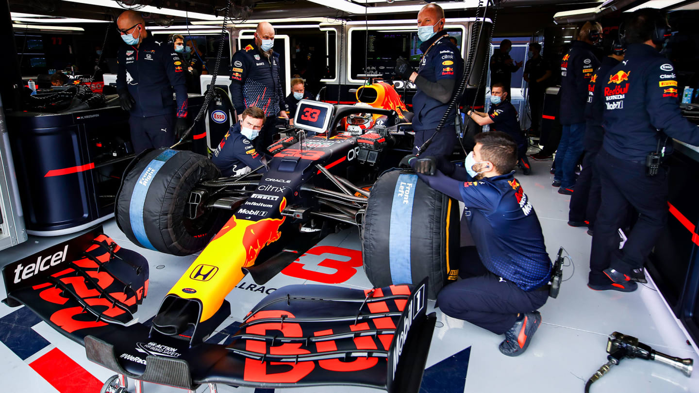 IMOLA, ITALY - APRIL 17: Max Verstappen of Netherlands and Red Bull Racing prepares to drive in the