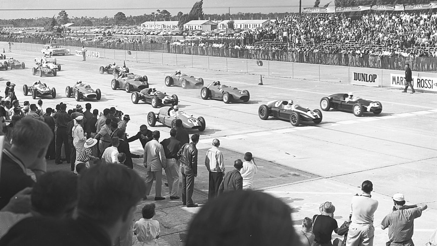 SEBRING, FL - DECEMBER 12, 1959:  The 1959 United States Grand Prix Formula One race was held at