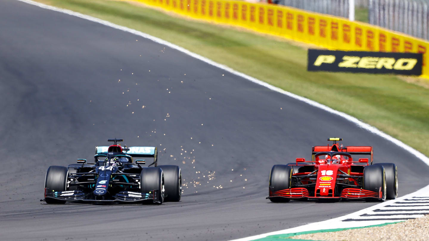 Lewis Hamilton, Mercedes F1 W11 EQ Performance, battles with Charles Leclerc, Ferrari