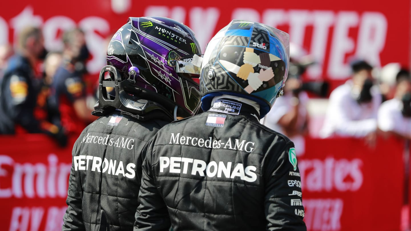 Lewis Hamilton, Mercedes-AMG Petronas F1, and Valtteri Bottas, Mercedes-AMG Petronas F1 