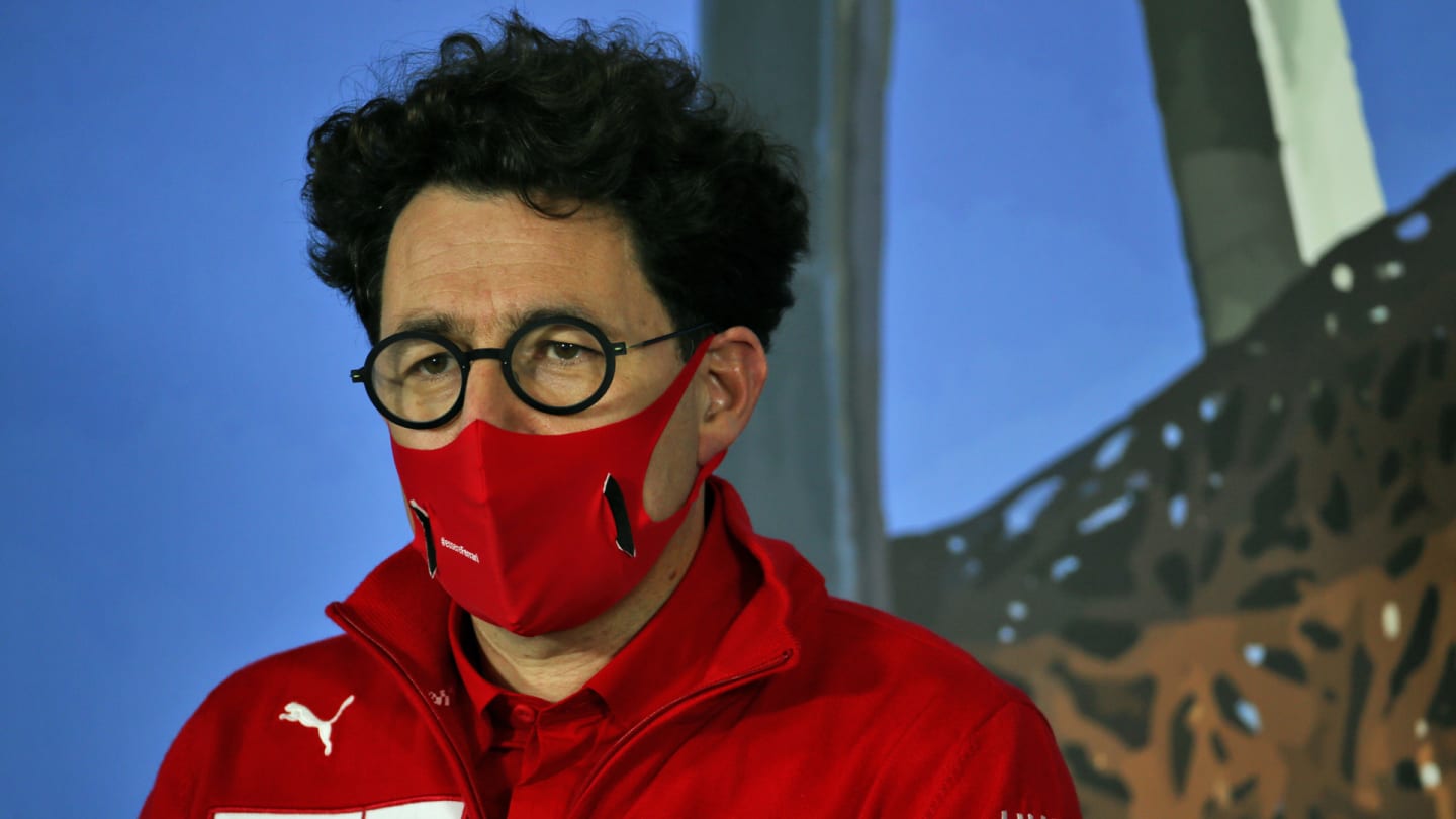 Mattia Binotto (ITA) Ferrari Team Principal in the FIA Press Conference.
03.07.2020. Formula 1 World Championship, Rd 1, Austrian Grand Prix, Spielberg, Austria, Practice Day.
- www.xpbimages.com, EMail: requests@xpbimages.com © Copyright: FIA Pool For Editorial Use Only