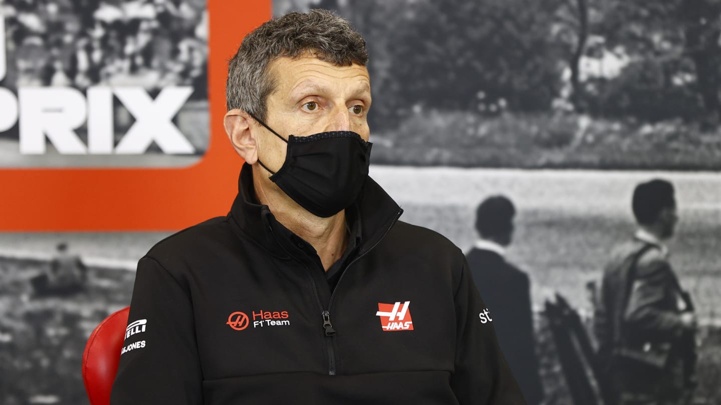 Guenther Steiner, Team Principal, Haas F1 in the press conference 