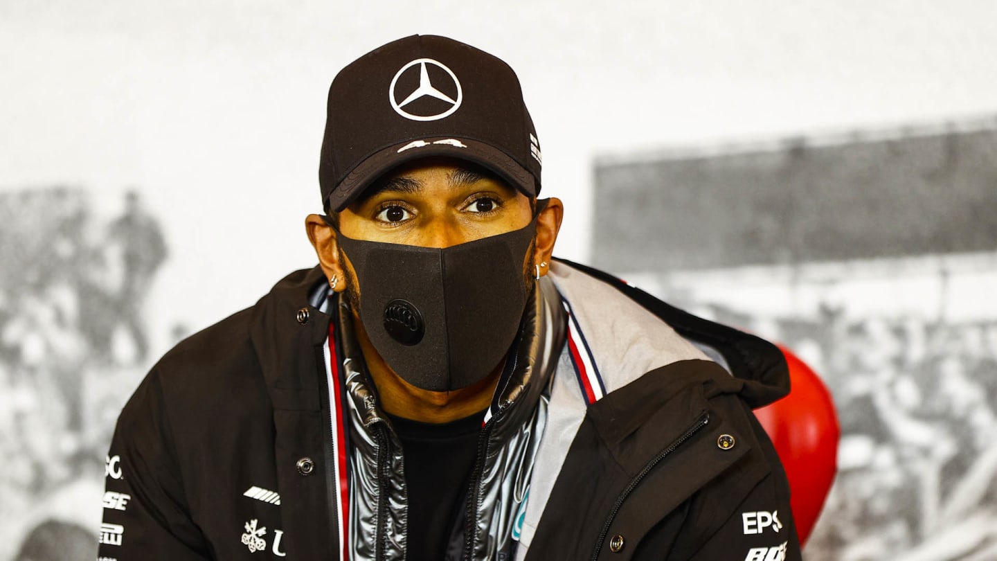 Race Winner Lewis Hamilton, Mercedes-AMG Petronas F1 in the press conference 
