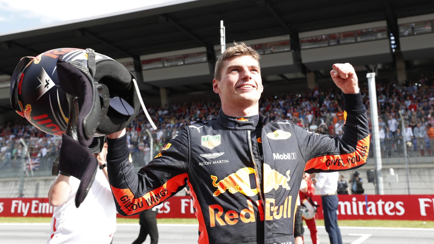 www.sutton-images.com

Race winner Max Verstappen (NED) Red Bull Racing celebrates in parc ferme at