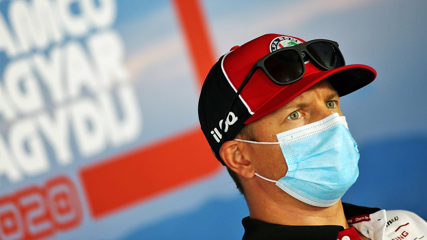 Kimi Raikkonen (FIN) Alfa Romeo Racing in the FIA Press Conference.
16.07.2020. Formula 1 World