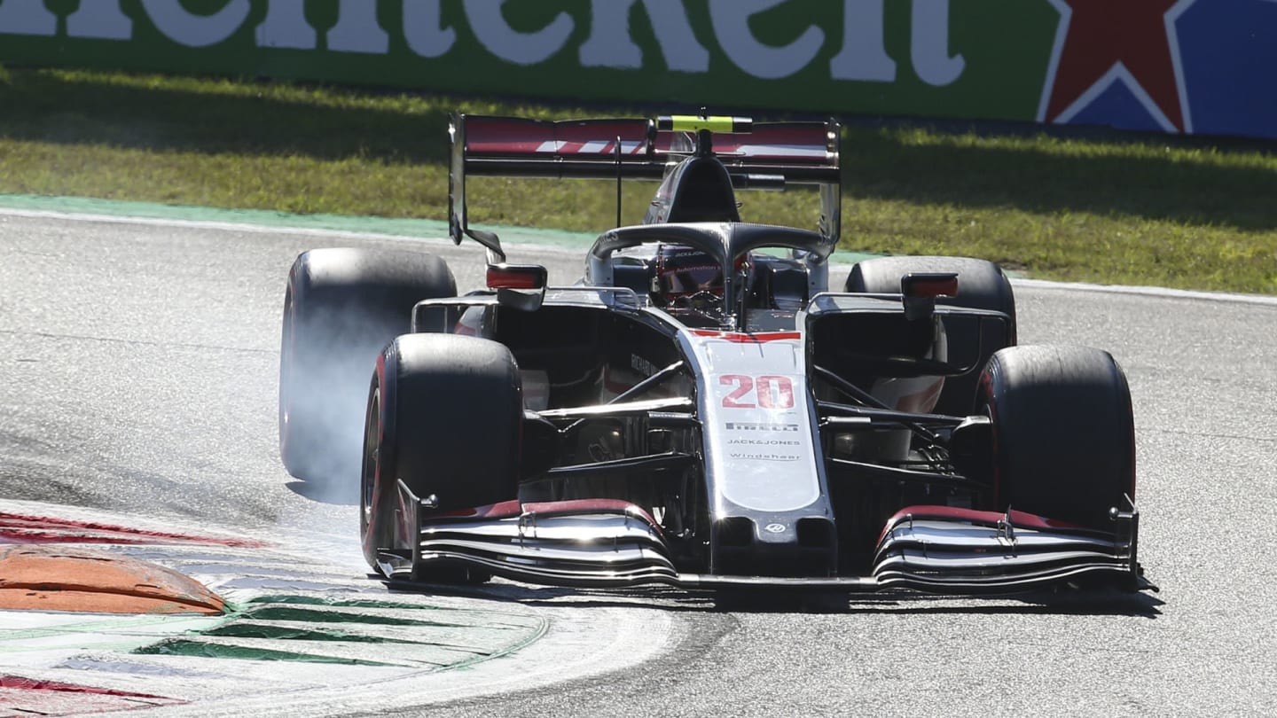 Danish Formula One driver Kevin Magnussen of Haas F1 Team in action during the qualifying session of the Formula One Grand Prix of Italy at the Monza race track, Monza, Italy 05 September 2020. The 2020 Formula One Grand Prix of Italy will take place on 06 September 2020.