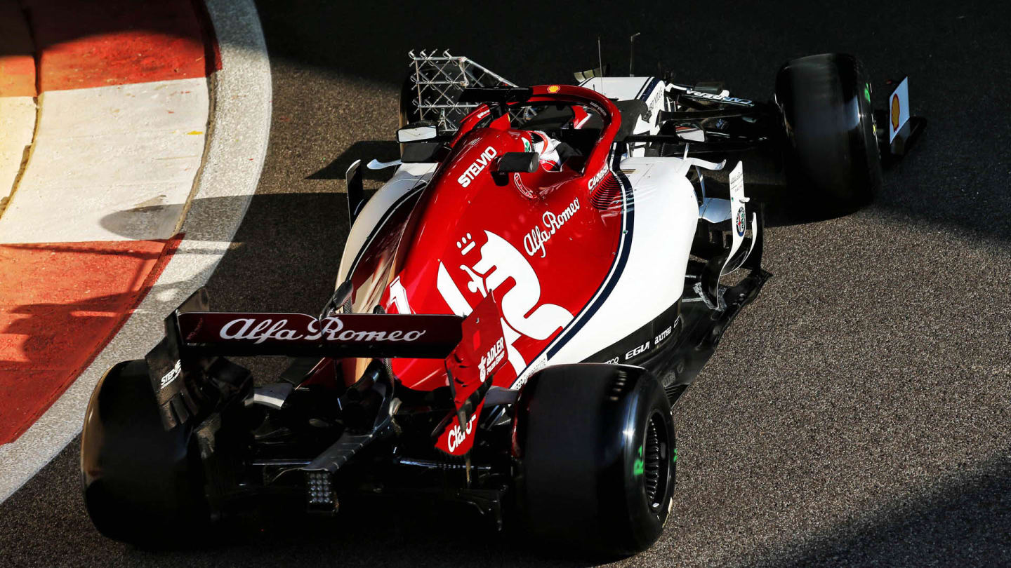 Kimi Raikkonen (FIN) Alfa Romeo Racing C38.
03.12.2019. Formula 1 Testing, Yas Marina Circuit, Abu Dhabi, Tuesday.
- www.xpbimages.com, EMail: requests@xpbimages.com © Copyright: Batchelor / XPB Images