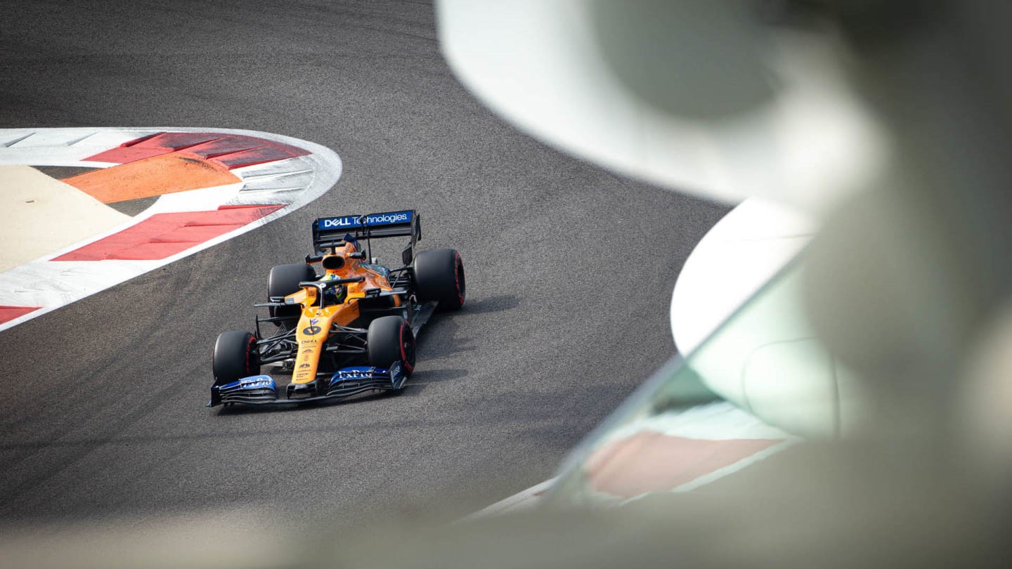 Lando Norris (GBR) McLaren MCL34.
03.12.2019. Formula 1 Testing, Yas Marina Circuit, Abu Dhabi, Tuesday.
 - www.xpbimages.com, EMail: requests@xpbimages.com © Copyright: Bearne / XPB Images