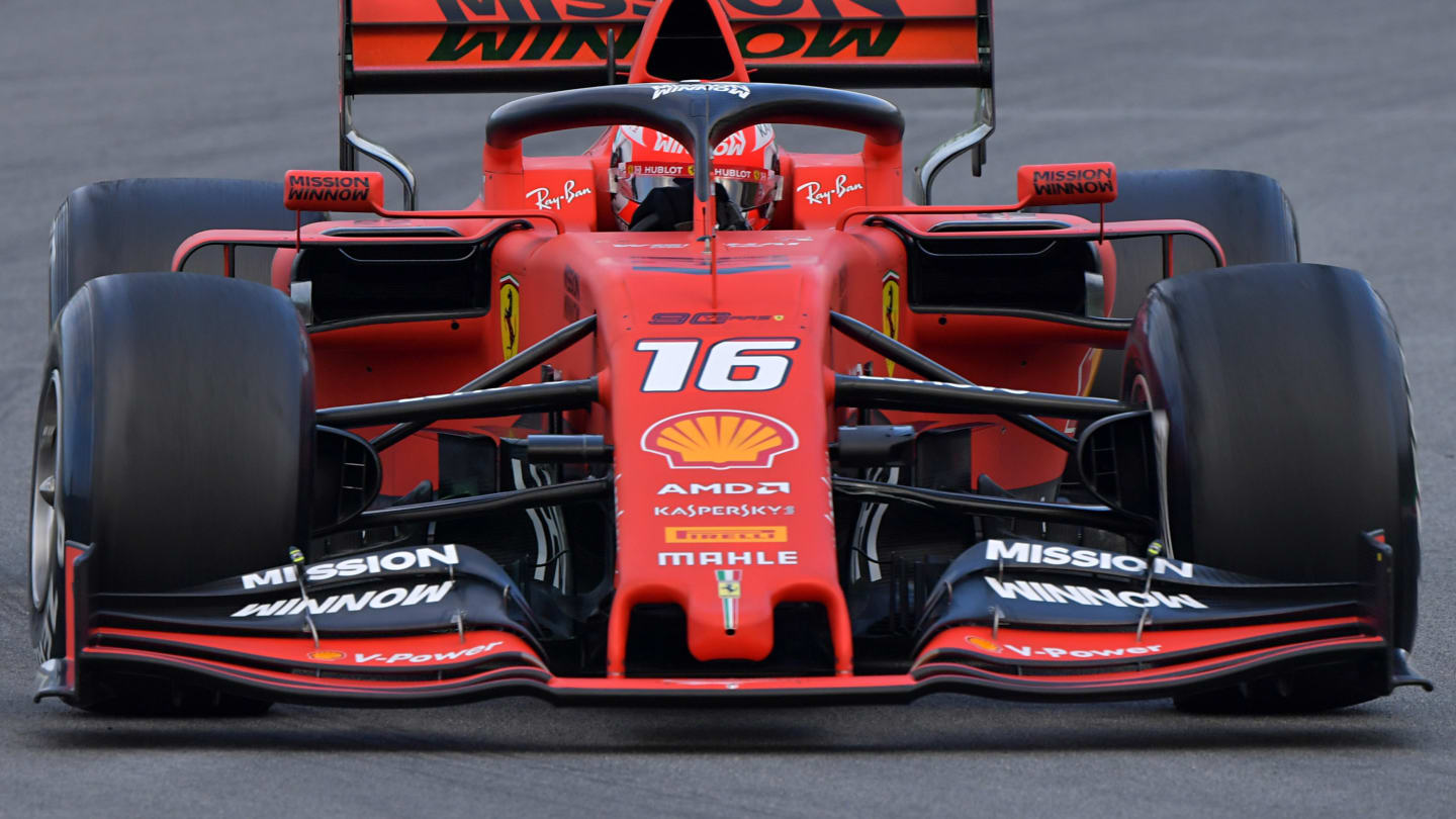 CIRCUIT DE BARCELONA-CATALUNYA, SPAIN - FEBRUARY 19: Charles Leclerc, Ferrari SF90 during the