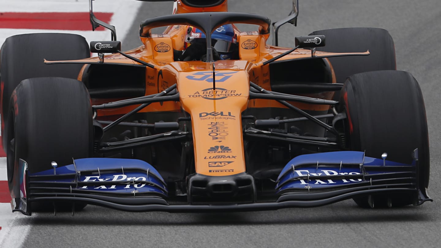 CIRCUIT DE BARCELONA-CATALUNYA, SPAIN - FEBRUARY 20: Carlos Sainz Jr, McLaren MCL34 during the