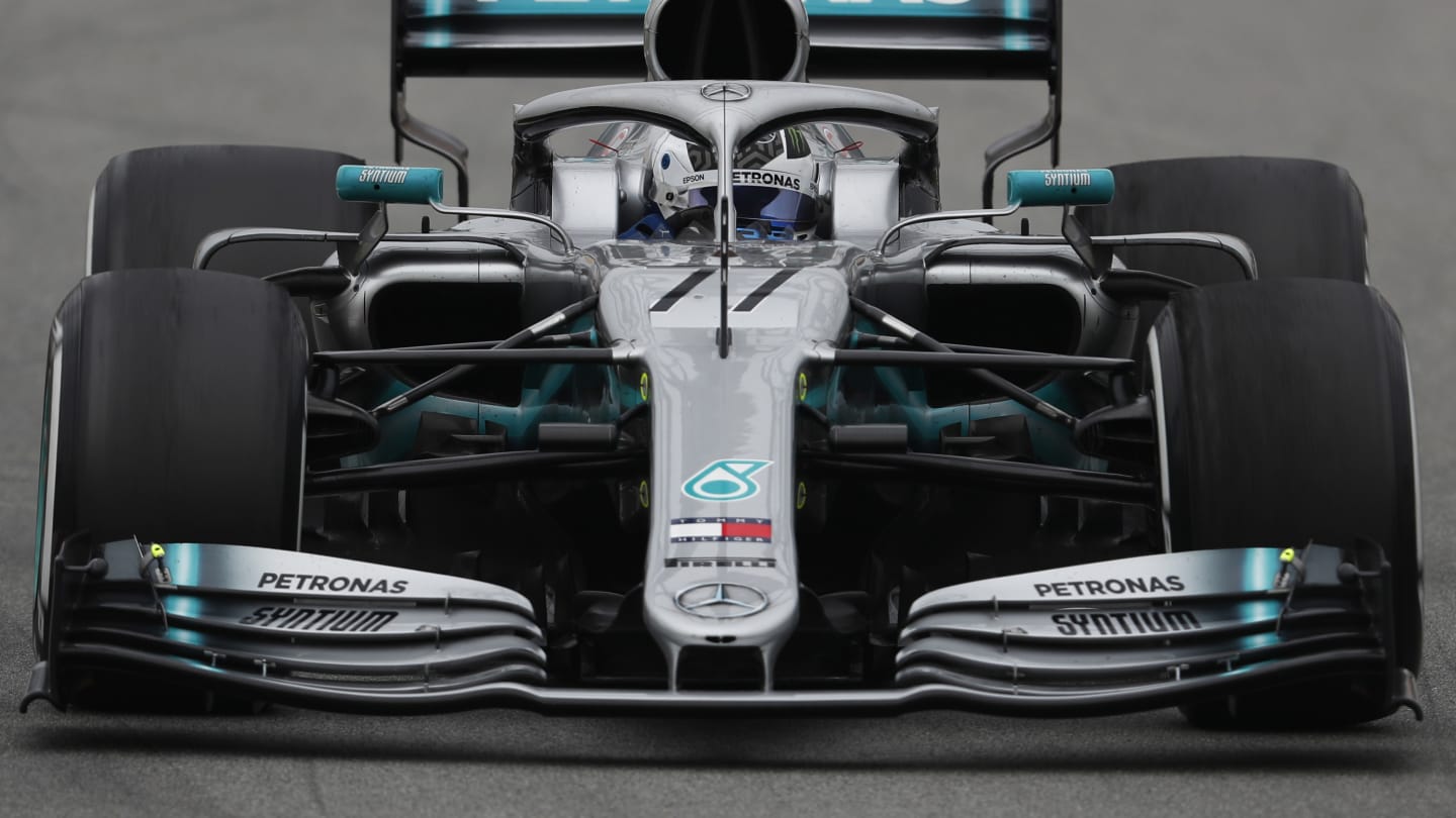 CIRCUIT DE BARCELONA-CATALUNYA, SPAIN - FEBRUARY 20: Valtteri Bottas, Mercedes-AMG F1 W10 EQ Power+