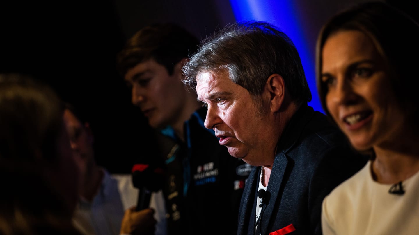 Jonathan Kendrick (GBR) ROK Group Chairman with the media.
Williams Racing Livery Unveil. Monday