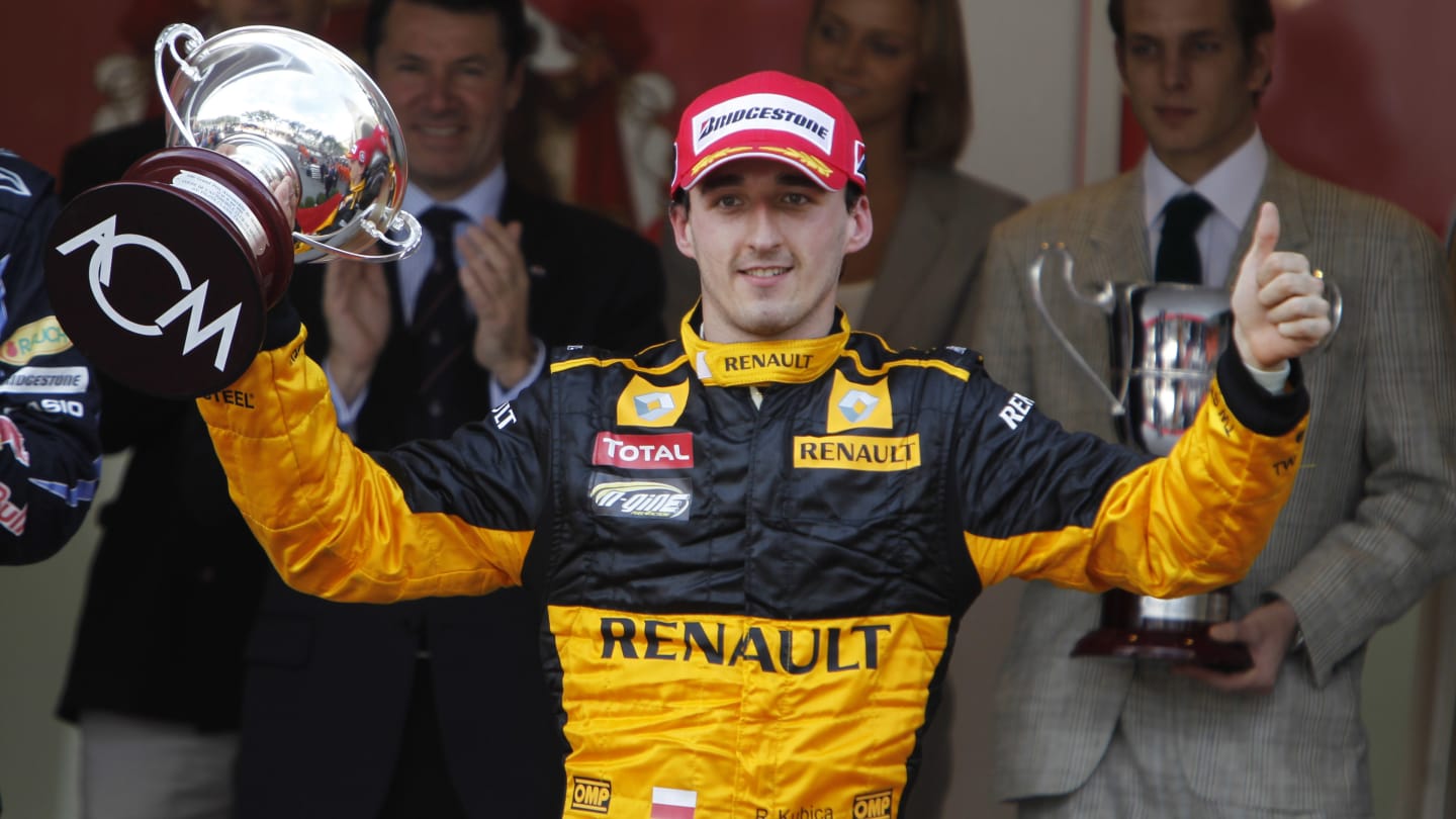 Monte Carlo, Monaco
16th May 2010
Robert Kubica, Renault R30, 3rd position, on the podium.