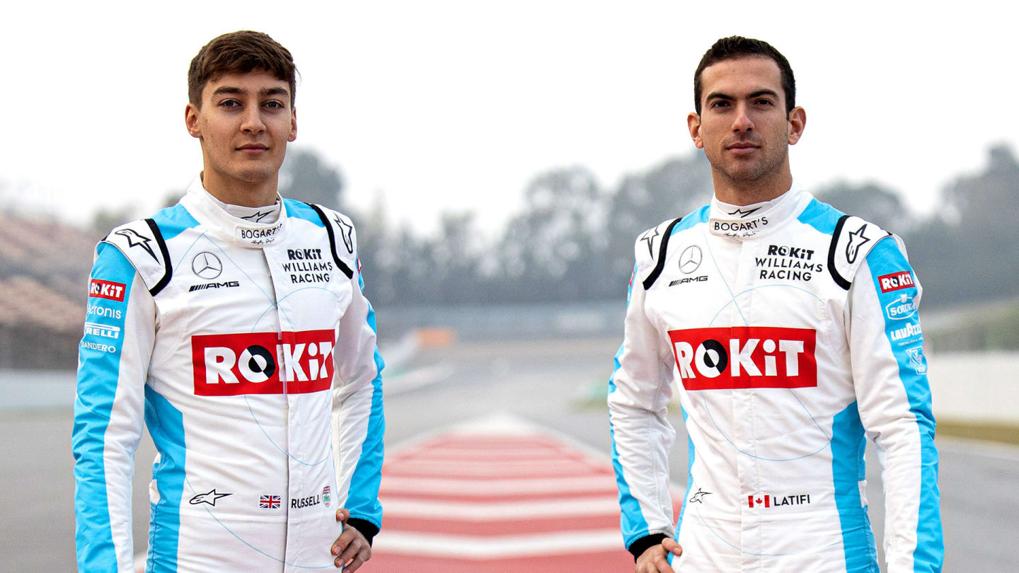 George Russell (GBR) Williams Racing and Nicholas Latifi (CDN) Williams Racing. Williams Racing
