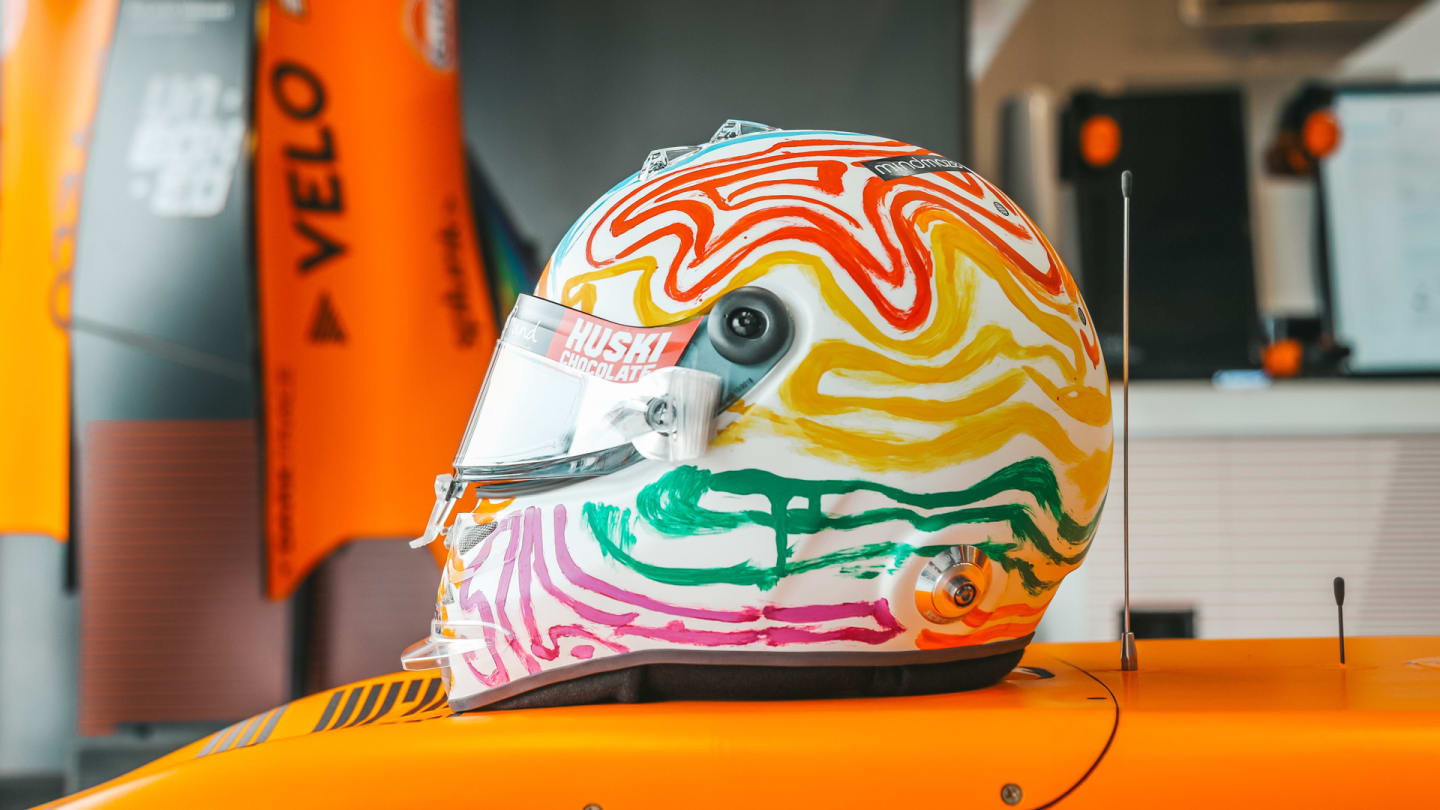 Carlos Sainz's Mind helmet