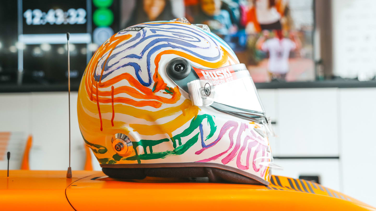 Carlos Sainz's Mind helmet