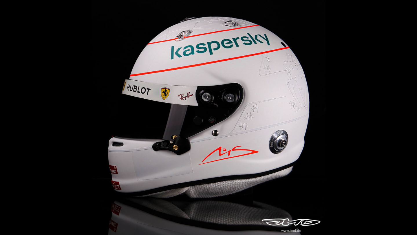 Side view of Vettel's Nurburgring helmet