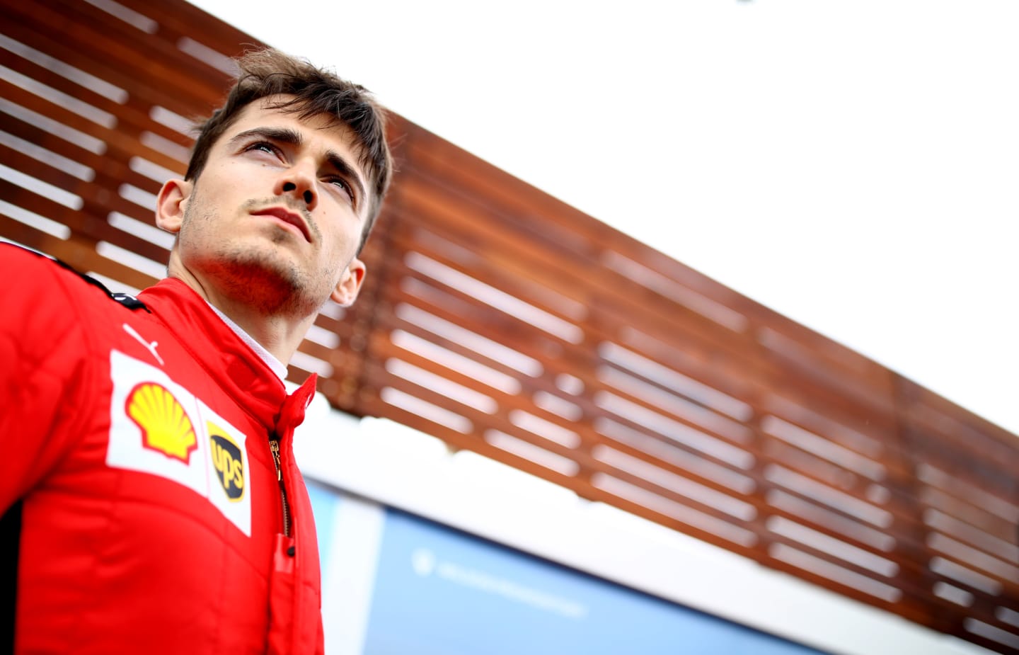 MELBOURNE, AUSTRALIA - MARCH 12: Charles Leclerc of Monaco and Ferrari looks on in the Paddock