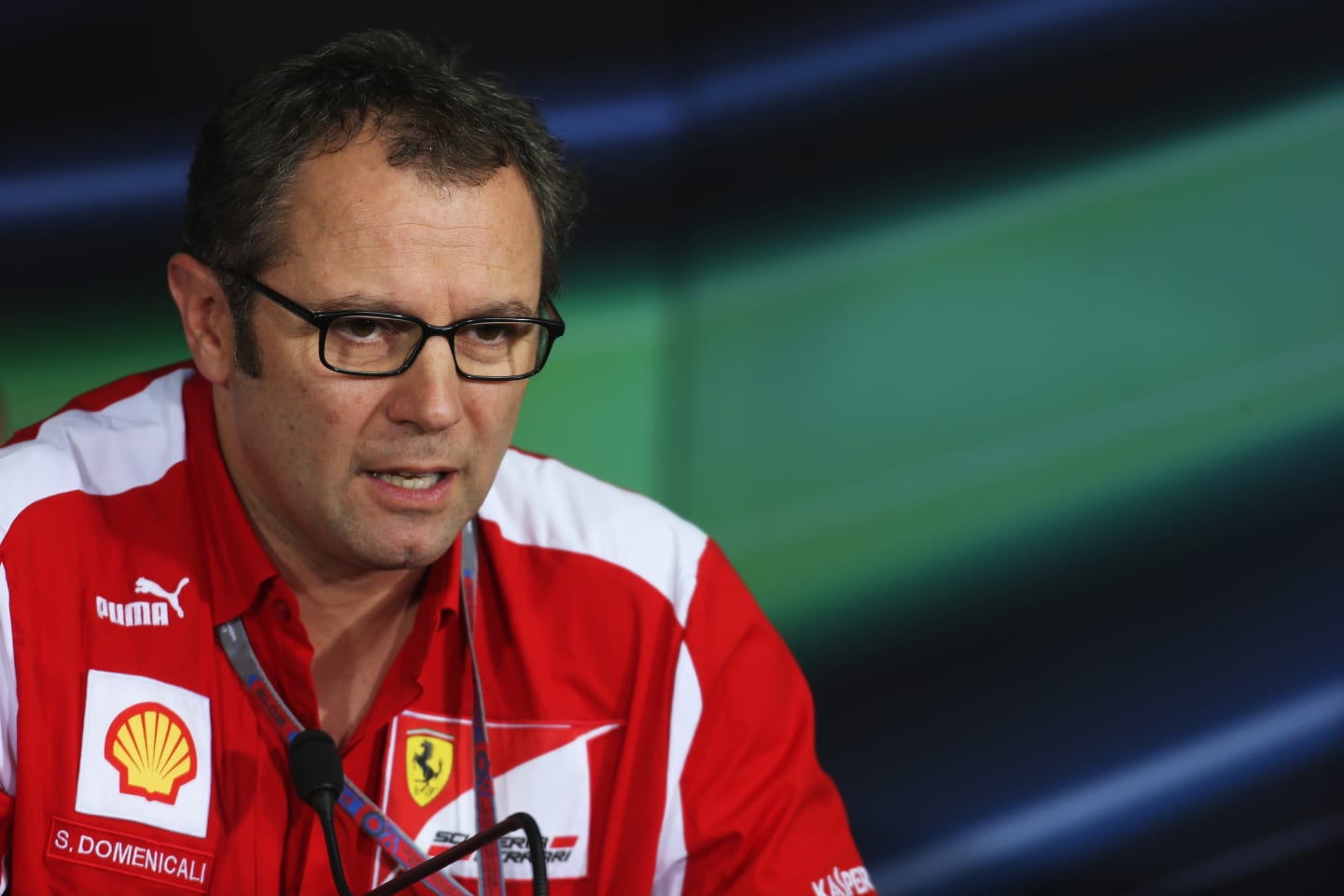 NOIDA, INDIA - OCTOBER 26:  Ferrari Team Principal Stefano Domenicali attends the official press