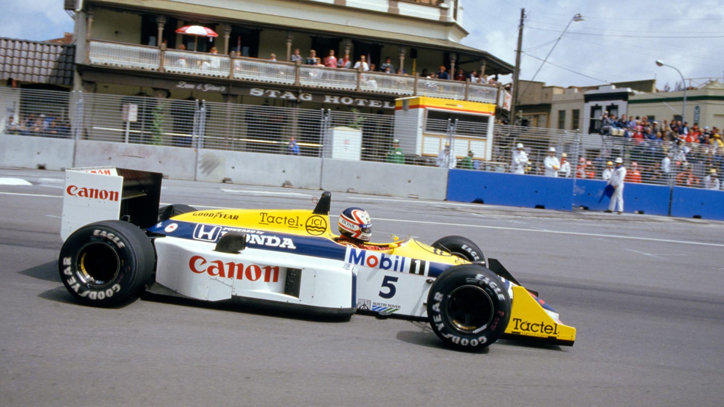 1986 Australian Grand Prix
Adelaide, Australia. 24th - 26th October.
Nigel Mansell (Williams FW11