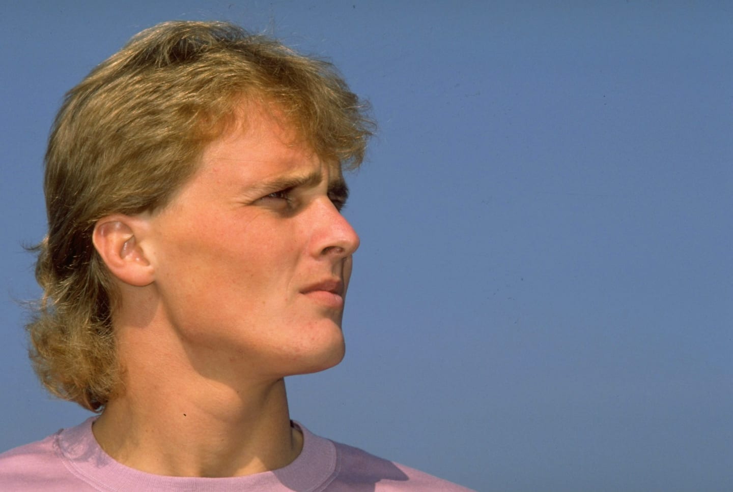 1989:  Portrait of Benetton Ford driver Johnny Herbert of Great Britain. \ Mandatory Credit: Pascal