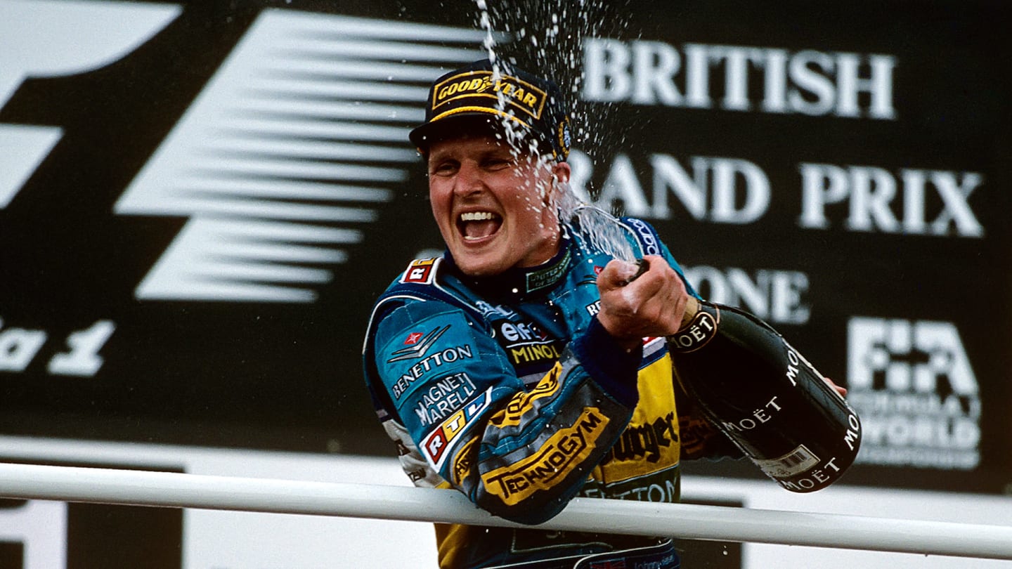 Johnny Herbert, Grand Prix of Great Britain, Silverstone Circuit, 16 July 1995. Johnny Herbert