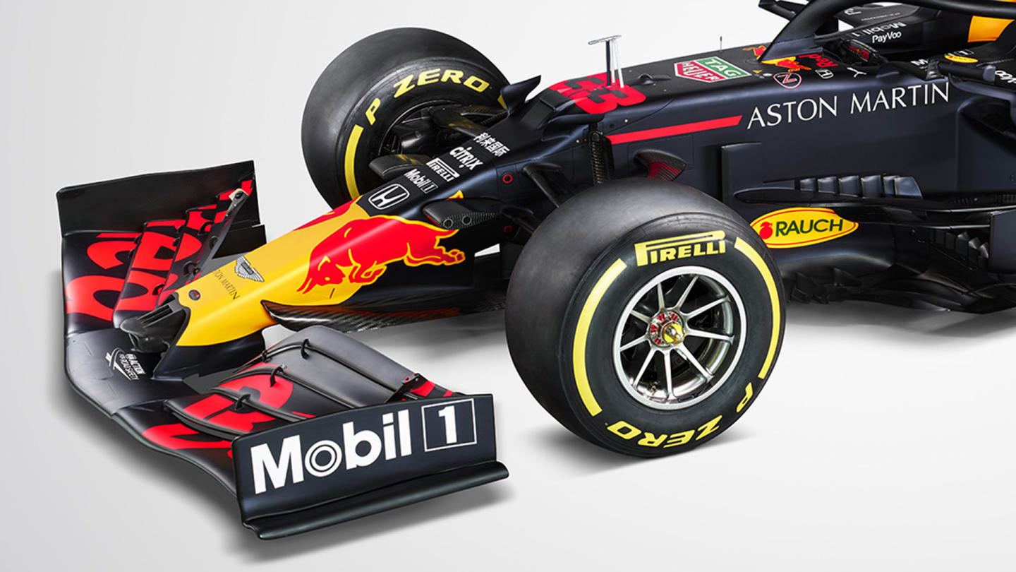 Red Bull's 2020 car appears to feature a more slotted opening on the nose compared to the 2019 car...