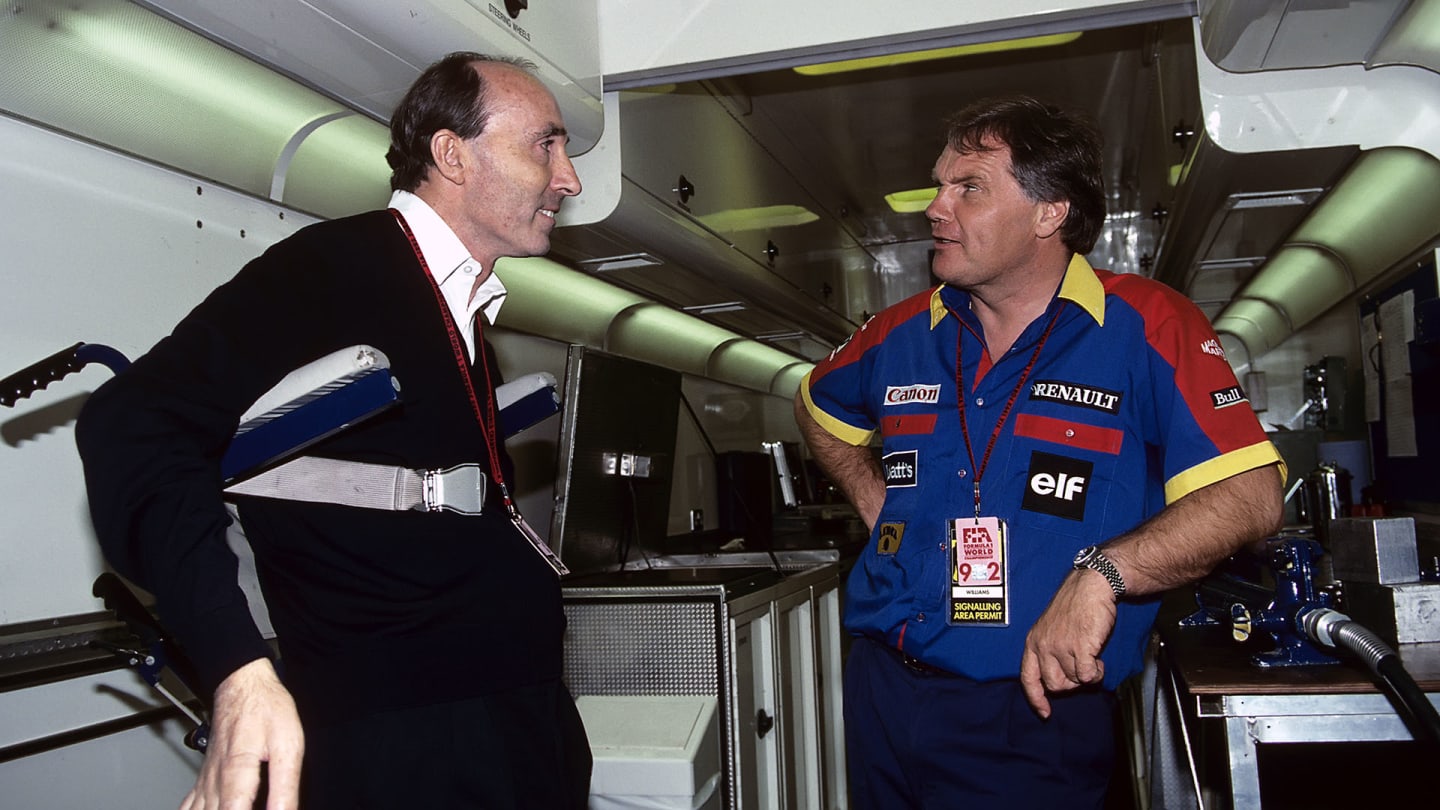 Patrick Head, Frank Williams, Grand Prix of Hungary, Hungaroring, 16 August 1992. Patrick Head with