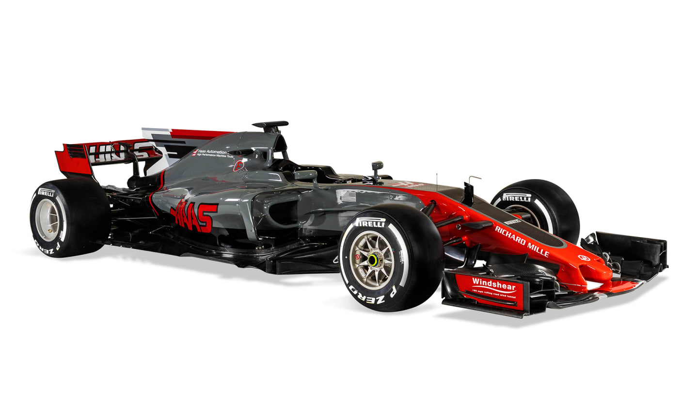 2017: For their second season, Haas swapped the white for some more shades of grey, while the VF-17 also sported a distinctive red nose. On the driver front, Gutierrez made way for former McLaren and Renault racer Kevin Magnussen.