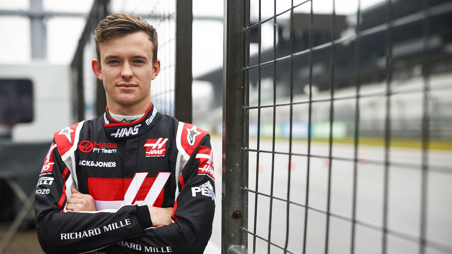 NüRBURGRING, GERMANY - OCTOBER 08: Callum Ilott, Haas F1 during the Eifel GP at Nürburgring on Thursday October 08, 2020, Germany. (Photo by Andy Hone)